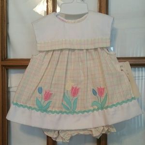 Samara Girls Newborn Dress Sz 6-9 months